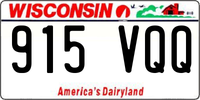WI license plate 915VQQ