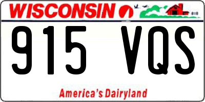 WI license plate 915VQS