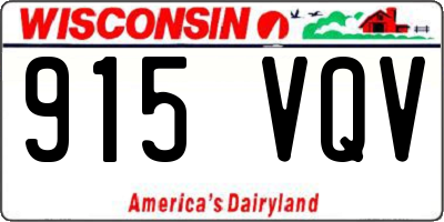 WI license plate 915VQV