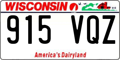 WI license plate 915VQZ