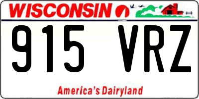 WI license plate 915VRZ