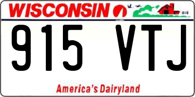 WI license plate 915VTJ