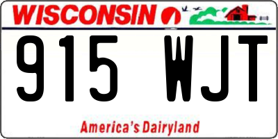 WI license plate 915WJT