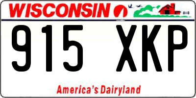 WI license plate 915XKP