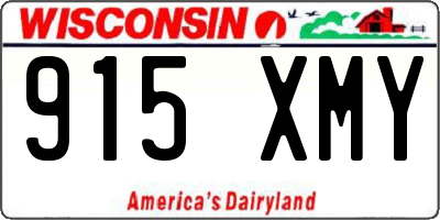 WI license plate 915XMY