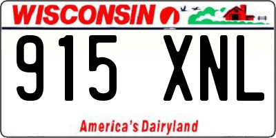 WI license plate 915XNL