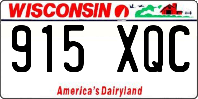 WI license plate 915XQC