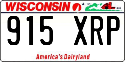 WI license plate 915XRP