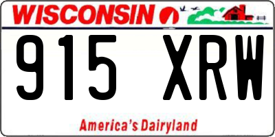 WI license plate 915XRW