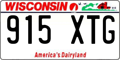 WI license plate 915XTG
