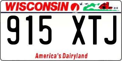 WI license plate 915XTJ