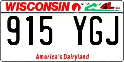 WI license plate 915YGJ