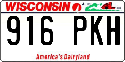 WI license plate 916PKH