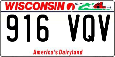 WI license plate 916VQV