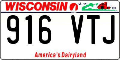 WI license plate 916VTJ