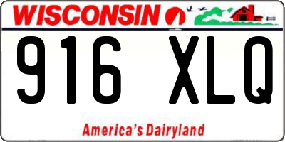 WI license plate 916XLQ