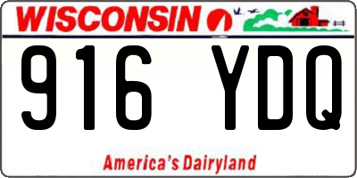WI license plate 916YDQ