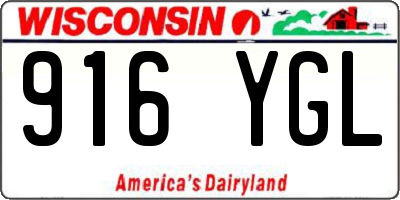 WI license plate 916YGL