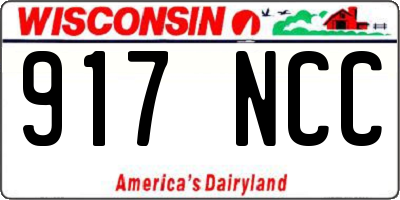 WI license plate 917NCC
