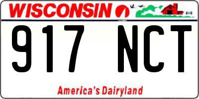 WI license plate 917NCT