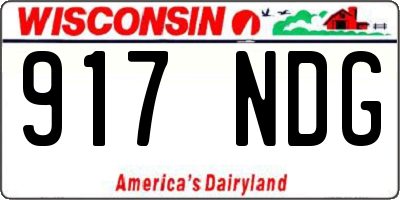 WI license plate 917NDG