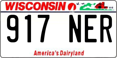 WI license plate 917NER