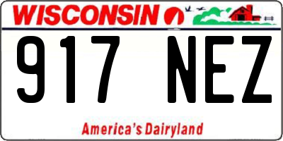 WI license plate 917NEZ