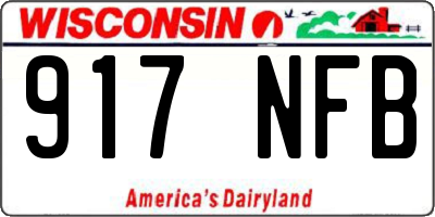 WI license plate 917NFB