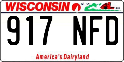 WI license plate 917NFD