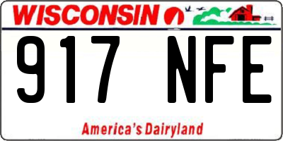 WI license plate 917NFE