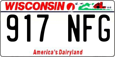 WI license plate 917NFG
