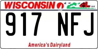 WI license plate 917NFJ