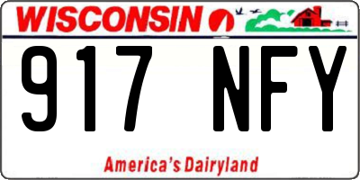 WI license plate 917NFY