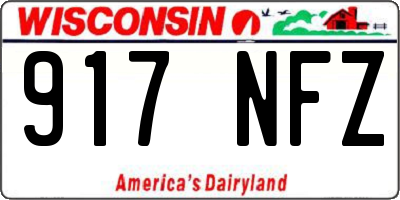 WI license plate 917NFZ