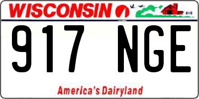WI license plate 917NGE