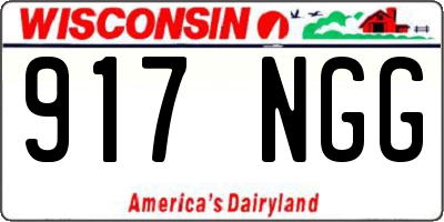 WI license plate 917NGG