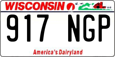 WI license plate 917NGP