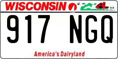 WI license plate 917NGQ