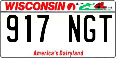 WI license plate 917NGT