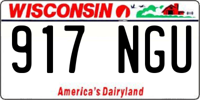 WI license plate 917NGU