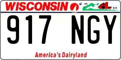 WI license plate 917NGY