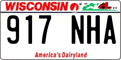 WI license plate 917NHA