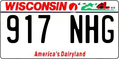 WI license plate 917NHG
