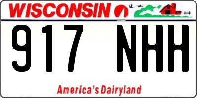 WI license plate 917NHH