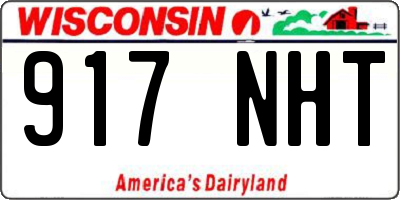 WI license plate 917NHT