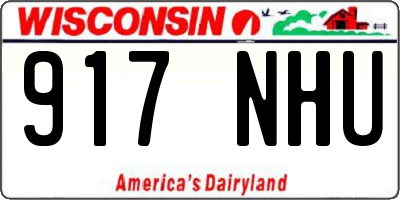 WI license plate 917NHU