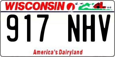WI license plate 917NHV