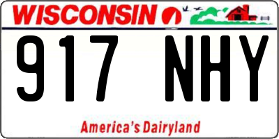 WI license plate 917NHY
