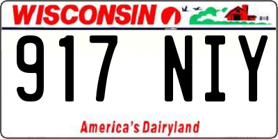 WI license plate 917NIY