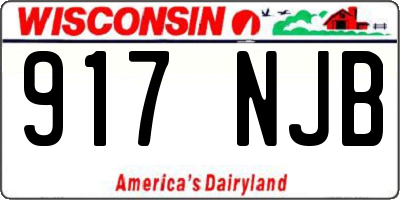 WI license plate 917NJB